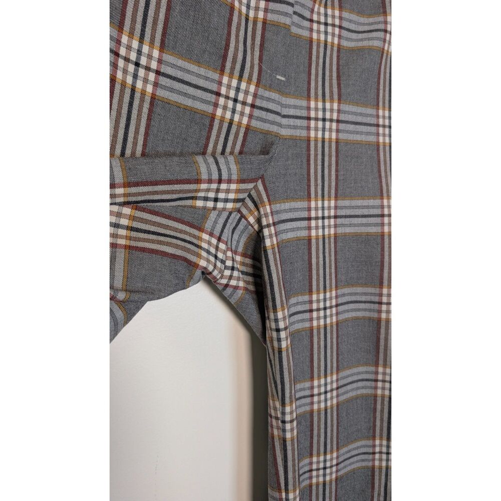 J.Crew Peyton Plaid High Rise Wide Leg Crop Pants 12 Academia Preppy Old Money - Picture 7 of 11